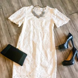 White lace dress